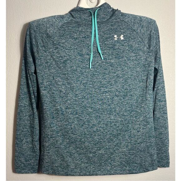 Womens Medium Large Under Armour Heat Gear Pullover Hoodie Shirt Running - Picture 2 of 6